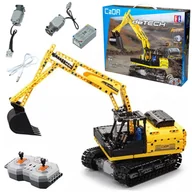 Klocki - Import LEANToys Zestaw Klocków Koparka Zdalnie Sterowana 544 Elementów 9217 - miniaturka - grafika 1