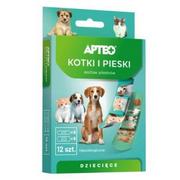 Apteczki i materiały opatrunkowe - Apteo Apteo plastry dla dzieci kotki i pieski 10 sztuk 9091307 - miniaturka - grafika 1