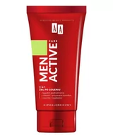 Balsamy po goleniu - AA Men Active Care 3w1 Żel po goleniu 100 ml - miniaturka - grafika 1