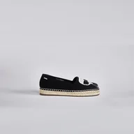 Slip on damskie - Damskie espadryle KARL LAGERFELD KAMINI KARL IKONIC SLIP ON KL80111-400 – Czarny - miniaturka - grafika 1