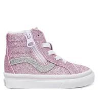 Buty dla dziewczynek - Sneakersy Vans SK8-Hi Reissue Side Zip VN0007Q3EMY1 Różowy - miniaturka - grafika 1