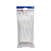 Inne mocowania - LEXMAN Opaska zaciskowa 3.5 x 150 mm 100 szt. biały - miniaturka - grafika 1