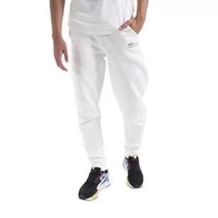 ALPHA INDUSTRIES Organics Emb Jogger spodnie dresowe męskie, biały, S - Spodnie sportowe męskie - miniaturka - grafika 1