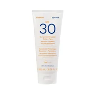 Balsamy i kremy do ciała - Korres Yoghurt emulsja do ciała i twarzy SPF30 tubka, 200ml - miniaturka - grafika 1