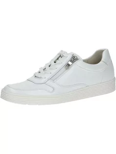 Trampki damskie - Caprice Skórzane sneakersy w kolorze białym - grafika 1