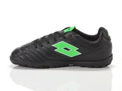 Buty dla dziewczynek - LOTTO BUTY Stadio 705 TF Junior All Black/Spring Green 34.0 - miniaturka - grafika 1