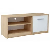 Szafki RTV - Skandynawska szafka pod telewizor dąb sonoma + biały T5-K41 - miniaturka - grafika 1
