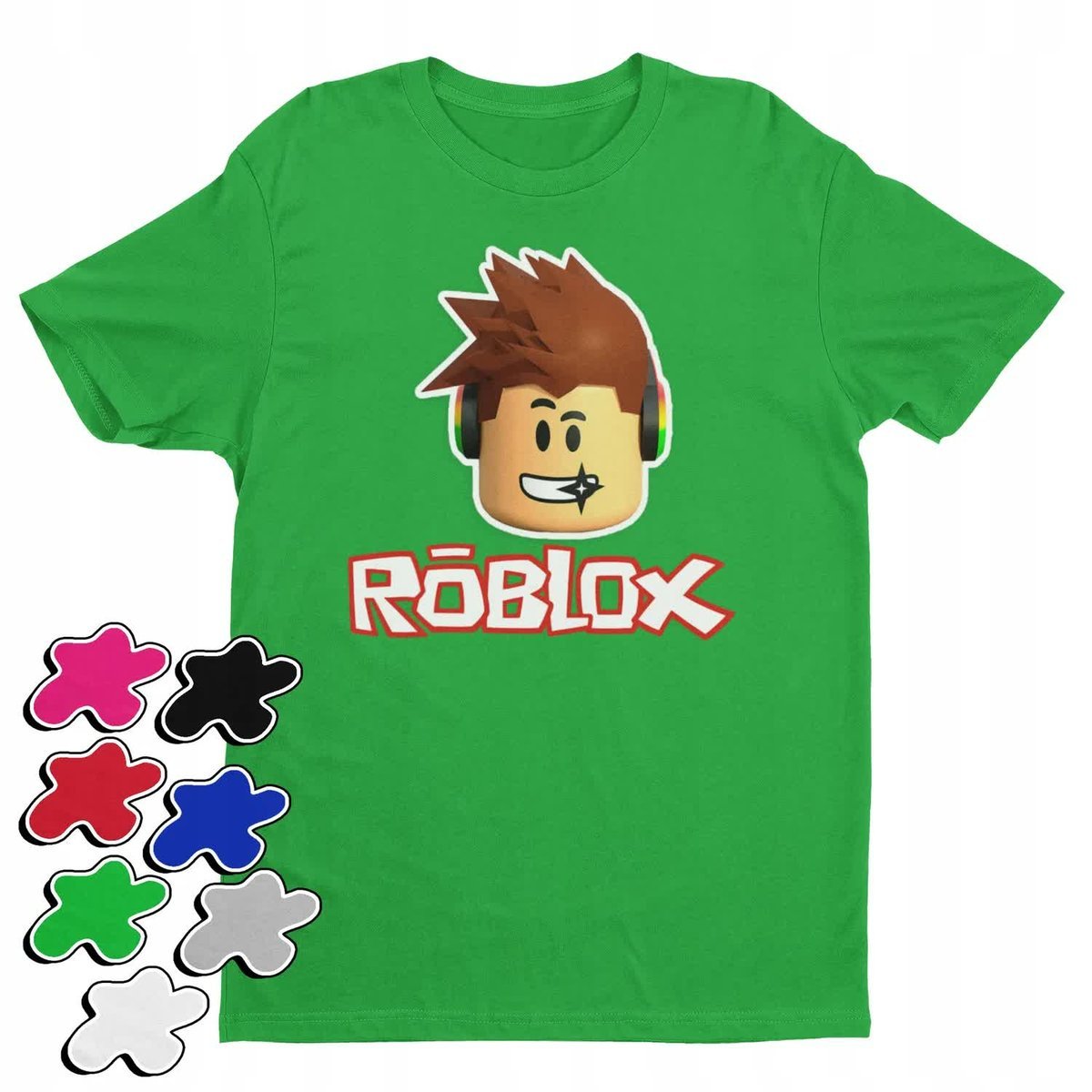 Koszulka T-Shirt Dziecięca Z Nadrukiem Dla Gracza Roblox Gry -M 134-140