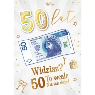 Armin Style Karnet Urodziny 50 - Kartki okolicznościowe i zaproszenia - miniaturka - grafika 1