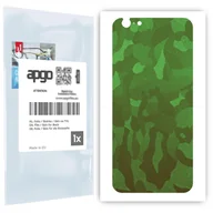Szkła hartowane na telefon - Folia naklejka skórka strukturalna na TYŁ do Apple iPhone 6 Plus - Moro | Camo Zielony - apgo SKINS - miniaturka - grafika 1