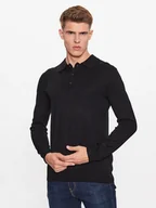 Koszulki męskie - Only & Sons Polo 22021184 Czarny Regular Fit - miniaturka - grafika 1