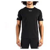 Koszulki męskie - Kappa Koszulka Klaky Czarny Koszulka męska - miniaturka - grafika 1