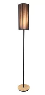 LUNO Lampa Podłogowa Kioto LUNO styl ekologiczny drewno,pcv czarny 50601216 - Lampy stojące - miniaturka - grafika 1