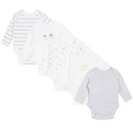 Body dla niemowląt - 5x Biało-szare body w kaczuszki i żółwie, OEKO-TEX 3-6 m 68 cm - miniaturka - grafika 1