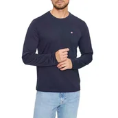 Koszulki męskie - Koszulka męska Napapijri NP0A4HN7176 SALIS LS 1 BLU MARINE Niebieska - miniaturka - grafika 1