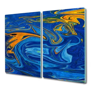 Deska ze szkła 2x30x52 Niebieska ciecz z nadrukiem, Coloray - Deski do krojenia - miniaturka - grafika 1
