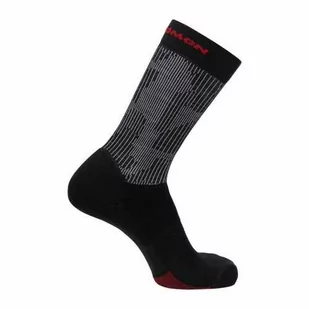 Skarpety Salomon X Ultra Crew Deep Black / Alloy - Skarpetki i podkolanówki sportowe - miniaturka - grafika 1
