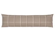 Poszewki na poduszki - LIVARNO home Poszewka na poduszkę z flaneli, 40 x 145 cm (Brązowe paski) - miniaturka - grafika 1