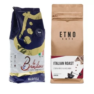 ZESTAW Kawa ziarnista La Brasiliana Marfisa 1kg + Etno Cafe Italian Roast 1kg - Kawa - miniaturka - grafika 1