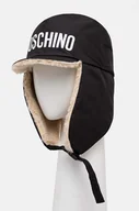 Czapki damskie - Moschino czapka kolor czarny  M5806 60105 - miniaturka - grafika 1