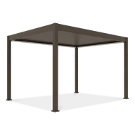 Kratki i pergole - Pergola automatyczna ELEGANCE AUTOMATIC 3x4 z oświetleniem LED Taupe - Gutroof - miniaturka - grafika 1