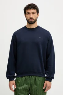 Lacoste bluza bawełniana kolor granatowy gładka SH7745 - Bluzy męskie - miniaturka - grafika 1