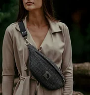 Nerki - Nerka z ciemno szarej plecionki tapicerskiej - miniaturka - grafika 1