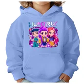 Bluzy dla dziewczynek - BLUZA DZIECIĘCA K-POPOWE ŁOWCZYNIE DEMONÓW HUNTRIX 122-128 Z KAPTUREM - miniaturka - grafika 1