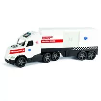 Wader Magic Truck Action. Ambulans, 36210 - Samochody i pojazdy dla dzieci - miniaturka - grafika 1