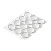 Akcesoria do drzwi - Hettich Odbojniki meblowe przeźroczyste 16x8mm 12szt - miniaturka - grafika 1