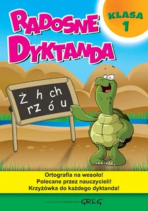 Greg Marta Kurdziel Radosne dyktanda - klasa 1 - Książki edukacyjne - miniaturka - grafika 3