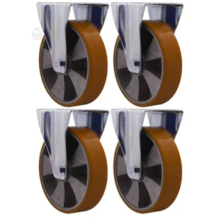 4x3HALPU200K2 KOŁO ALUMINIUM POLIURETAN FI200 komplet 4 szt. - Meble modułowe i akcesoria - miniaturka - grafika 1