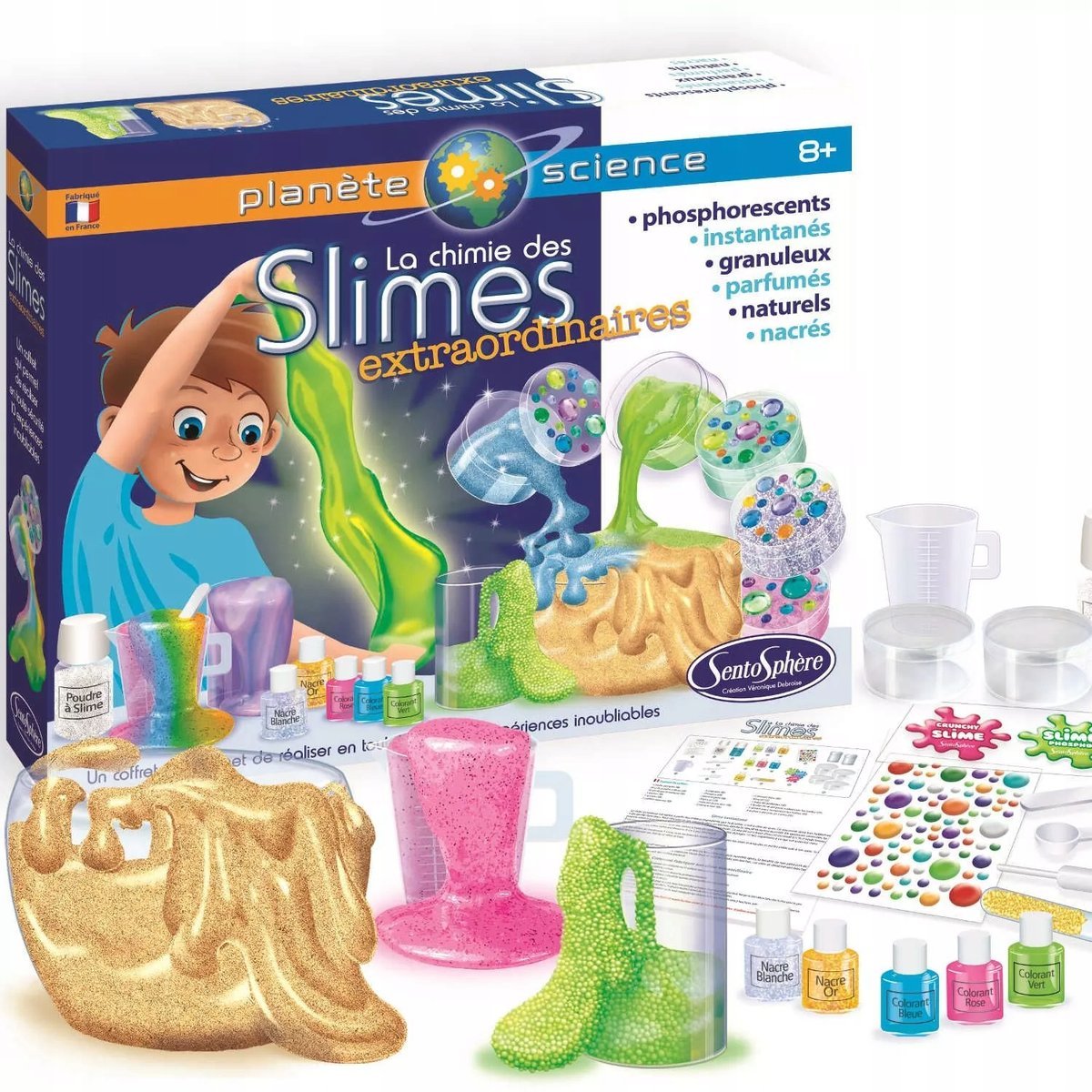 Zestaw do robienia NIEZWYKŁYCH mas żelowych Slime +8 SentoSphere