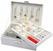 Pudełka i szkatułki - Duży Organizer kuferek Szkatułka Na Biżuterię - miniaturka - grafika 1