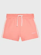 Spodenki damskie - Guess Szorty sportowe J3GD20 KBO62 Różowy Relaxed Fit - miniaturka - grafika 1