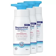 Balsamy i kremy do ciała - Krem nawilżający do ciała Skóra sucha - Bepanthol Derma Naprawa Balsam do ciała - Natychmiastowe i trwałe nawilżenie dla bardzo suchej i wrażliwej skóry - Codzienne stosowanie - 3 x 400 ml (1,2 litra) - miniaturka - grafika 1