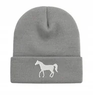 Czapki damskie - Czapka Zimowa Szara Czapka Na Zimę Unisex Męska Damska - miniaturka - grafika 1