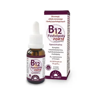 DR JACOBS B12 Fosfolipidy FORTE 20 ml TT001602 - Witaminy i minerały - miniaturka - grafika 1