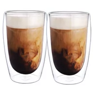 Szklanki - 2x Szklanka termiczna z podwójnym szkłem 450ml Wessper CrystalLatte, Caffe Latte - miniaturka - grafika 1