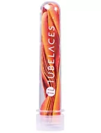 Akcesoria obuwnicze - sznurowadła TUBELACES - WHITE FLAT SUNDOWNER ORANGE (130 cm) - miniaturka - grafika 1