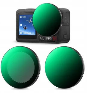 K&F Zestaw 2x Filtr Szary Regulowany Nd2-32 + Nd32-512 Dji Osmo Action 3 4 5 Pro / Sku.2359 - Akcesoria do kamer sportowych - miniaturka - grafika 1