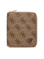 Portfele - Guess Portfel SMMALO LEA02 Beżowy - miniaturka - grafika 1