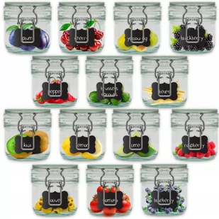 Creative Home 14x Słoik Szklany z Klipsem 200 ml - Pojemniki kuchenne - miniaturka - grafika 1