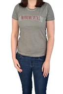 Koszulki i topy damskie - WRANGLER GRAPHIC TEE NICKEL GREY T-SHIRT DAMSKI - miniaturka - grafika 1