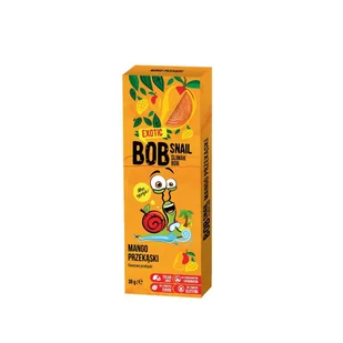 BobSnail | Eco-Snack sp. z o.o. BobSnail | Eco-Snack sp z o.o Przekąska mango bez dodatku cukru 30 g Bobsnail M00-D101-20002 - Czekolada - miniaturka - grafika 2