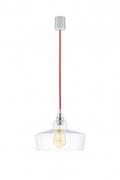 Lampy sufitowe - Kaspa Longis III lampa wisząca 1-punktowa (przewód czerwony) 10143109 - miniaturka - grafika 1