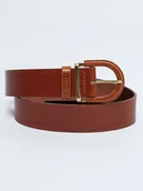 Paski - BIG STAR Skórzany pasek w kolorze jasnobrązowym - miniaturka - grafika 1