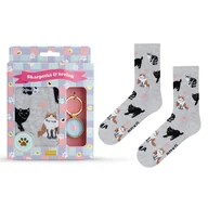 Skarpetki damskie - Zestaw skarpetki + brelok Kocia Mama-35–40 - miniaturka - grafika 1