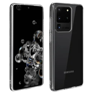 Etui i zabezpieczenie ekranu ze szkła hartowanego przezroczyste Samsung Galaxy S20 Ultra - Etui i futerały do telefonów - miniaturka - grafika 1