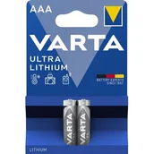 Baterie i akcesoria - Varta Batterie Lithium mikro AAA 2 sztuki 2657 - miniaturka - grafika 1